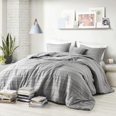 Édredon pour lit simple / simple TG 3 pièces avec pince rayée tissée, rembourrage, étiqueté