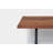 Gax Walnut Solid Wood Top Metal Base Dining Table-14369490-7084754