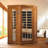 Dynamic Saunas 2 - Person Bluetooth Compatible FAR Infrared Sauna in Hemlock