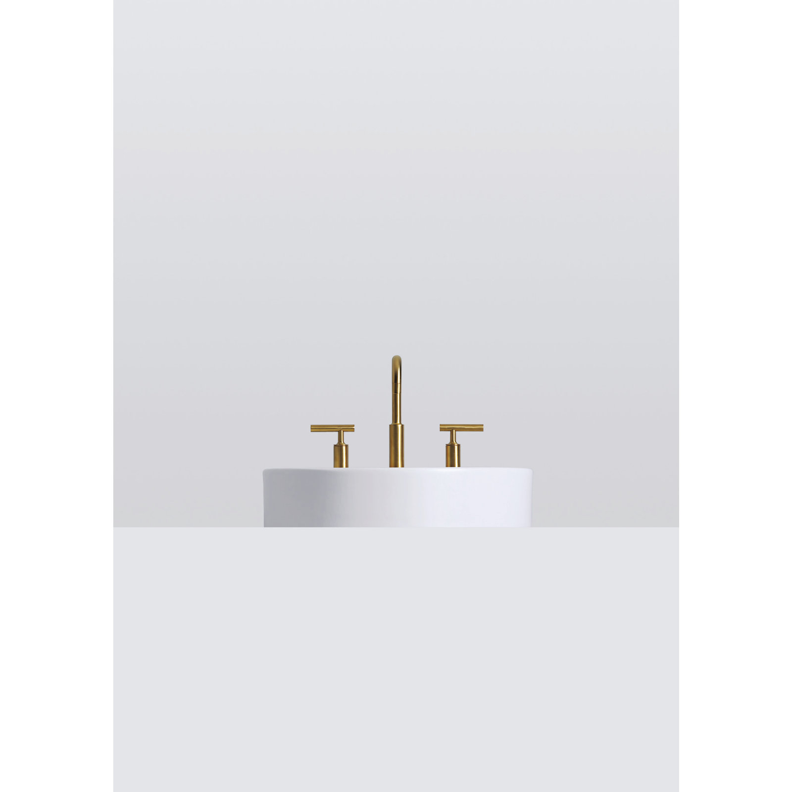 Purist Widespread Faucet with Drain Assembly Low Lever Handles and Low Gooseneck Spout, Vibrant Moderne Brushed Gold