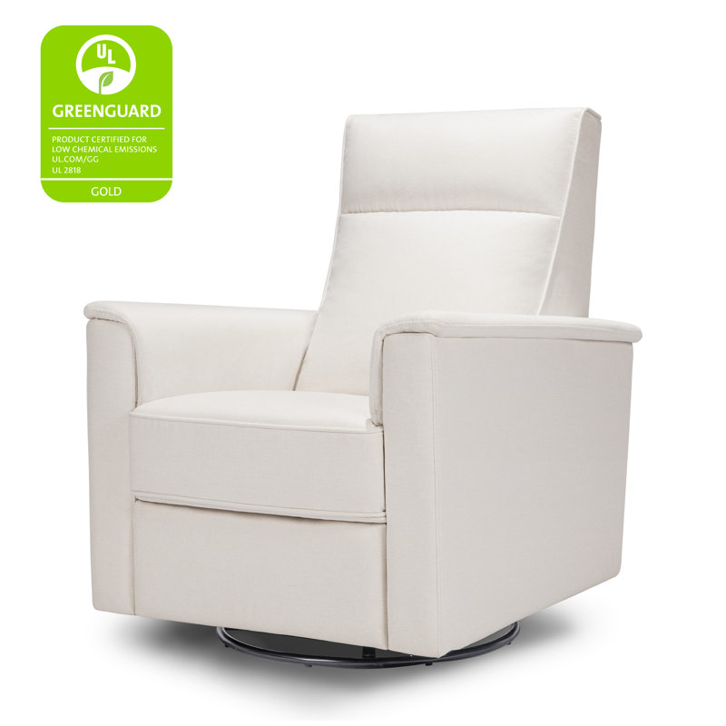 Willa Recliner in Eco-Performance Fabric, Cream Polyester Blend