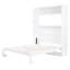 Grand lit escamotable mural avec tablettes