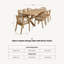 FSC 1 LIDIA 8-Seater Rectangular 240x100cm Dining Table with RIVEN Dining Chair