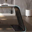 Bureau gris en bois fritté en L gris + noir avec bureau à 3 tiroirs-983948840-983948855