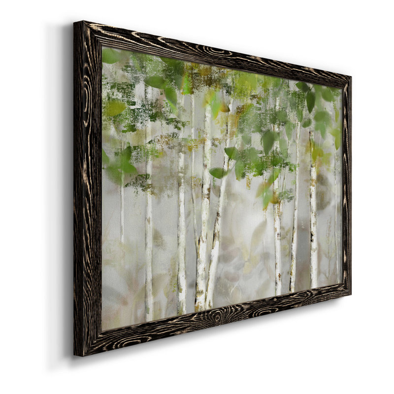 «Evergreen Forest», peinture sur toile encadrée, H 37,5 po x l 27,5 po x P 1,5 po, Noir