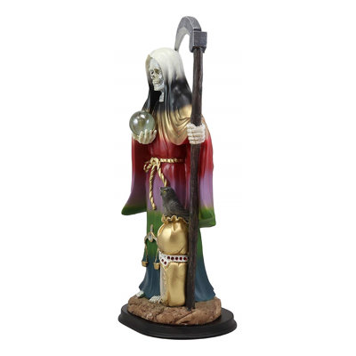Grand muerte de noël avec figurine scythe de la allée de vacances large 16,75" Janelle