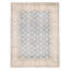 Tapis bleu marine en laine noué à la main de conception unique 8 pi 9 po x 11 pi 11 po Laskie