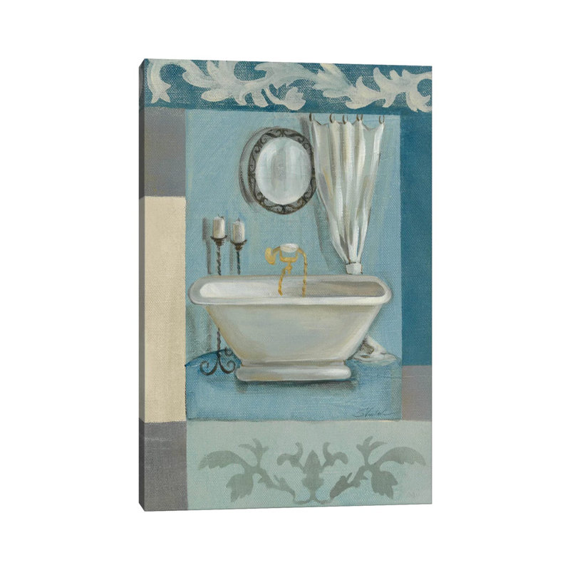 Antique Bath II par Silvia Vassileva - reproduction d'art, H 12 po x l 8 po x P 0,75 po, Toile tendue, Aucun mat