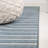 Aleighana High-Low MidCentury Modern Arch Stripe Two-Tone Navy/Cream Indoor/Outdoor Rug-2026780404