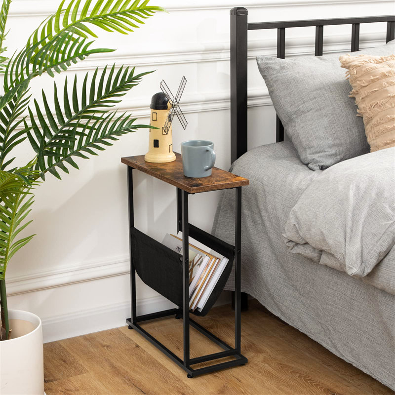 Cannan 45cm W Iron Bedside Table