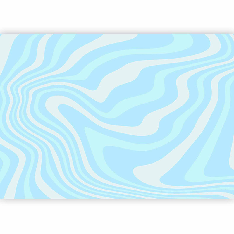 Papier peint abstrait - Vagues abstraites harmonieuses, L 41 po x l 59 po