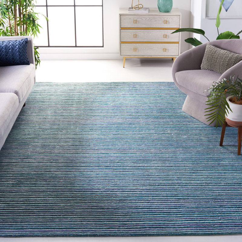 Tapis turquoise Elements 701, Rectangle 8 pi x 10 pi