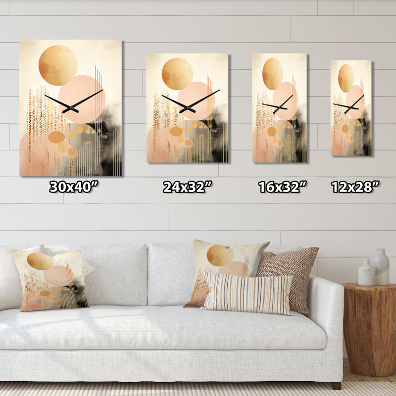 Horloge murale Pastel Grace, H 28 po x l 12 po x P 1 po