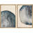 Navy Blue Wood Tree Ring Simple Minimalist Modern Artwork Framed Canvas 2 Pieces Print Wall Art-91068944-91068945