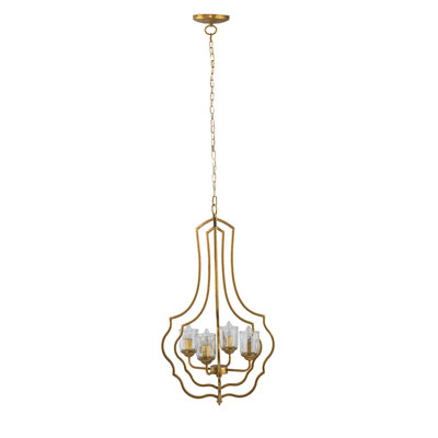 Lustre à 4 lumières en métal, luminaire suspendu avec chaîne réglable pour le vestibule de la salle à manger de la cuisine, ampoule non incluse