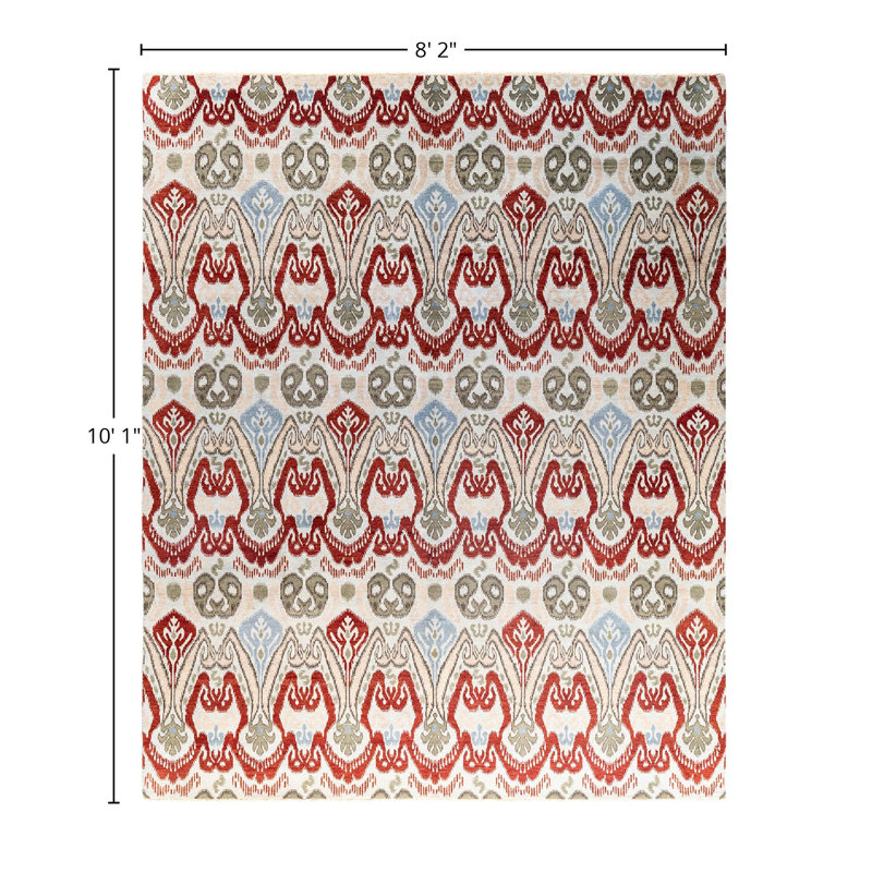 Overdyed One-of-a-Kind 8' 2" x 10' 1" Hand Knotted Area Rug
