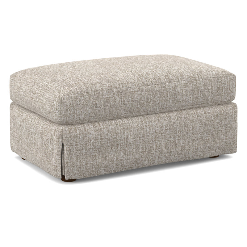Upholstered Ottoman, Pecan, 61473-73