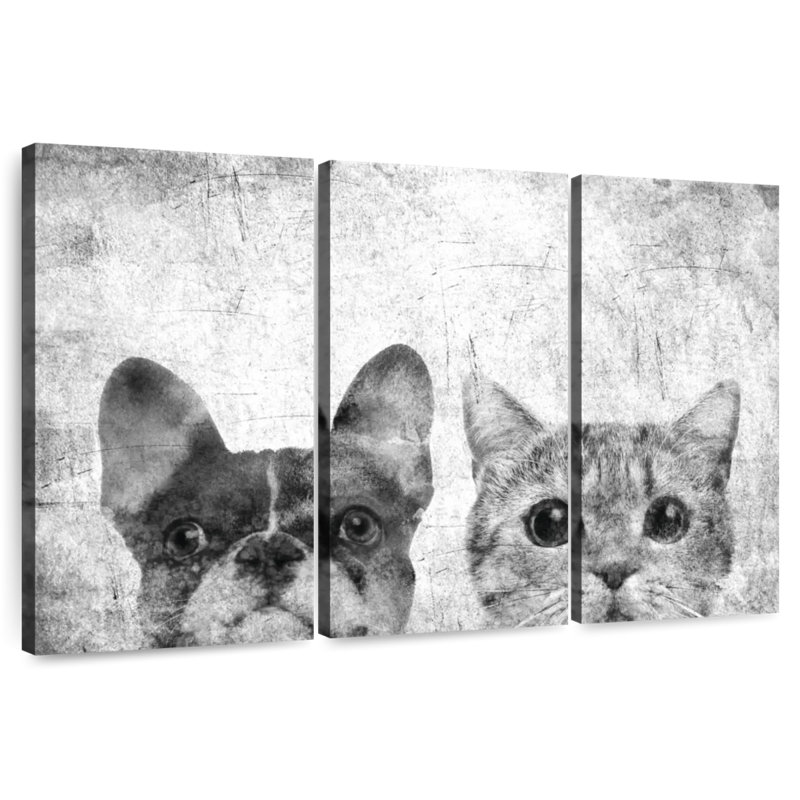 Brampt Pets Black And White, 24" H x 38" W