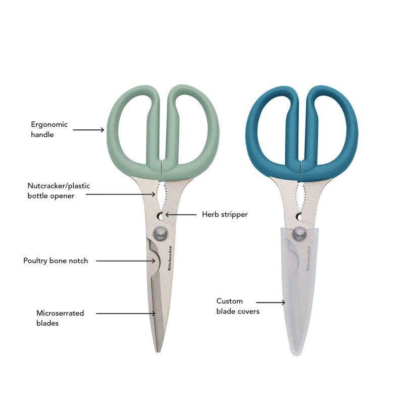 Kitchenaid Classic Multi-Purpose Shear Set, 2 Piece, Blue/Green
