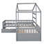 Lit plateforme House avec trois tiroirs de rangement-763140064