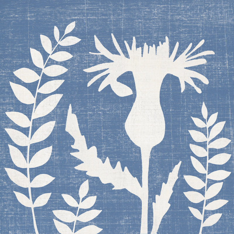 Blue Linen III by Megan Meagher - Wrapped Canvas Painting, 30cm H x 30cm W x 3.8cm D