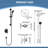 26” Height Adjustable Solid Brass 1.8 GPM Rainfall Handheld Shower Head-79849067