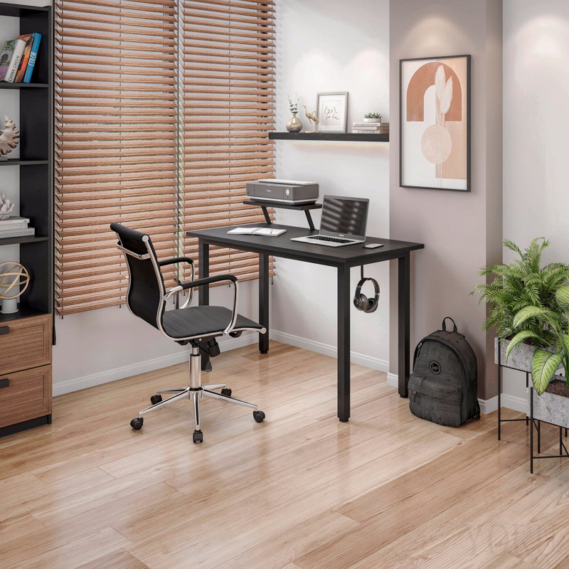 Modern Medium Back Executive Office Chair, Black