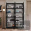 Hokku Designs Armoire garde-robe avec garde-robe et garde-robe avec 4 portes et 10 tablettes utilitaires -1369334420