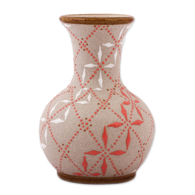Fleur en treillis Union Rustic, vase en céramique