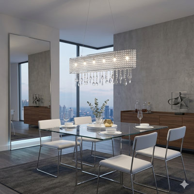 Lustree en cristal 6 lumières Lowall