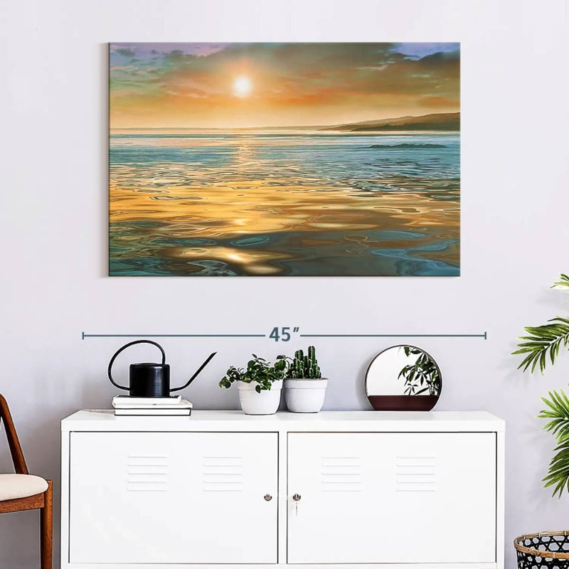 Gillard Ocean Evening Calm, H 26 po x l 39 po