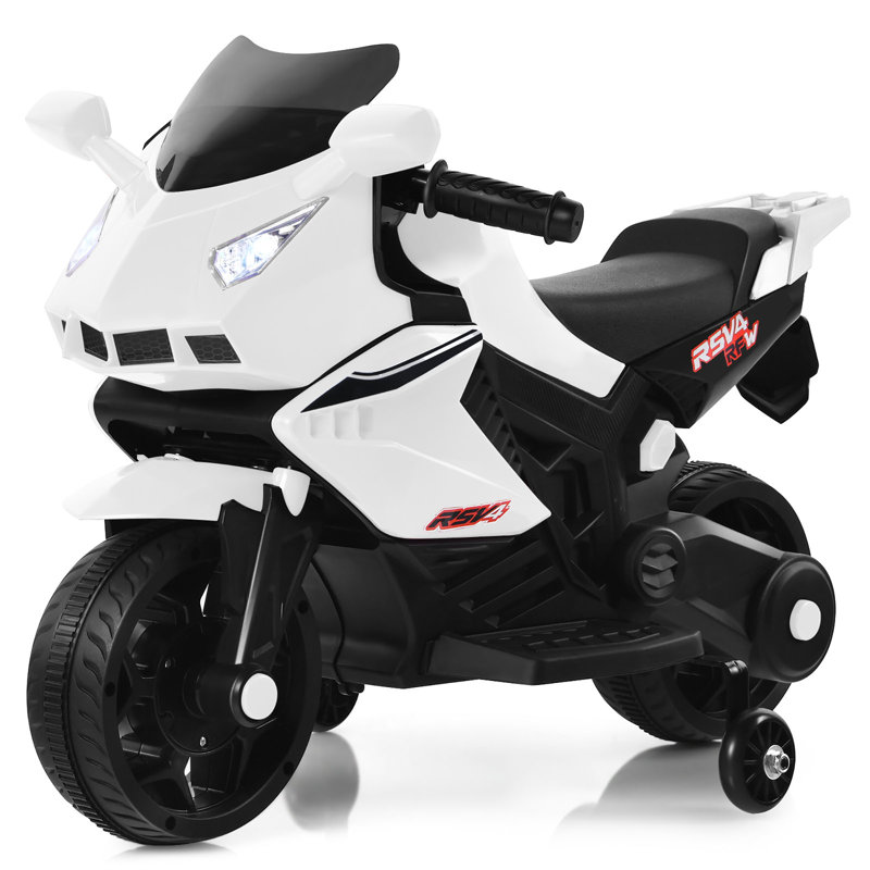 Costway Ride On Moto, Blanc