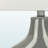 Larkin Standard Ceramic Table Lamp in Gray and Linen Shade, 25.06'' H X 16.25'' W X 10.77'' D