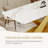 Luxurious Modern Dining Table, Dining Table Sintered Stone Tabletop With Carbon Steel Base Pre-assembly-237162514