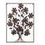 Décoration murale fleur en métal avec cadre