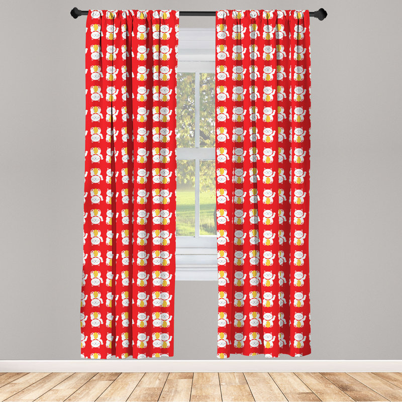 Rideaux 4 panneaux East Urban Home, L 56 po x L 63 po
