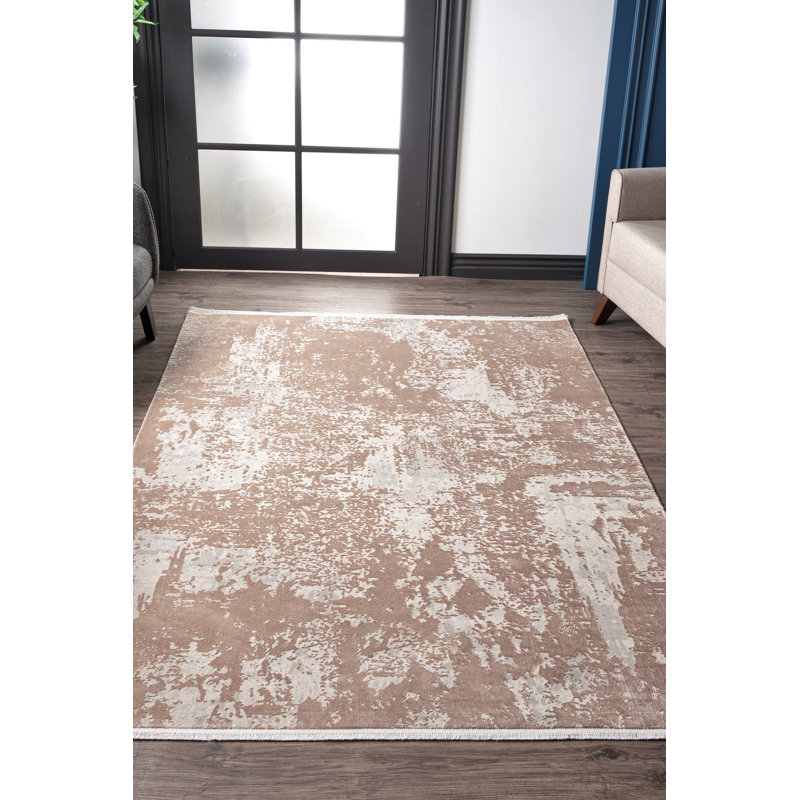 Luxurious Woven Carpet, Cream Color, 31.5 x 59.1 inches | Viscose & Acrylic Blend, 2500 g/m², 0.3 inches Pile Height | Cotton/Jute Backing, 1,500,000 Thread Points | Perfect for Living Room & Bedroom Décor