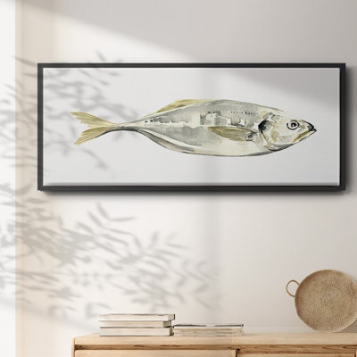 Silver Fish III- Framed Canvas