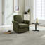 Fauteuil d'appoint pivotant avec base en bois
