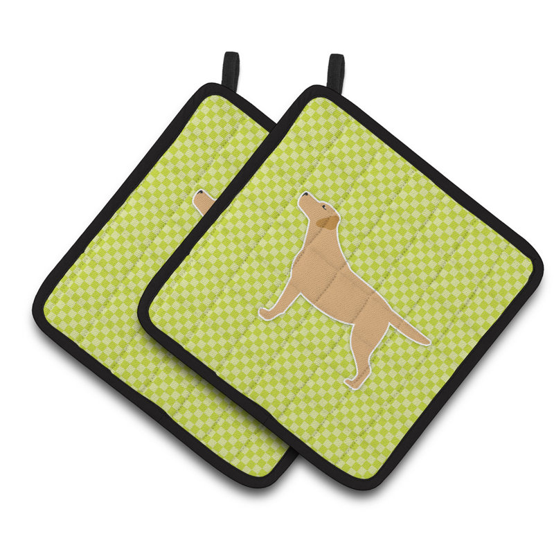 Potholders Labrador Retriever, Brun / Vert