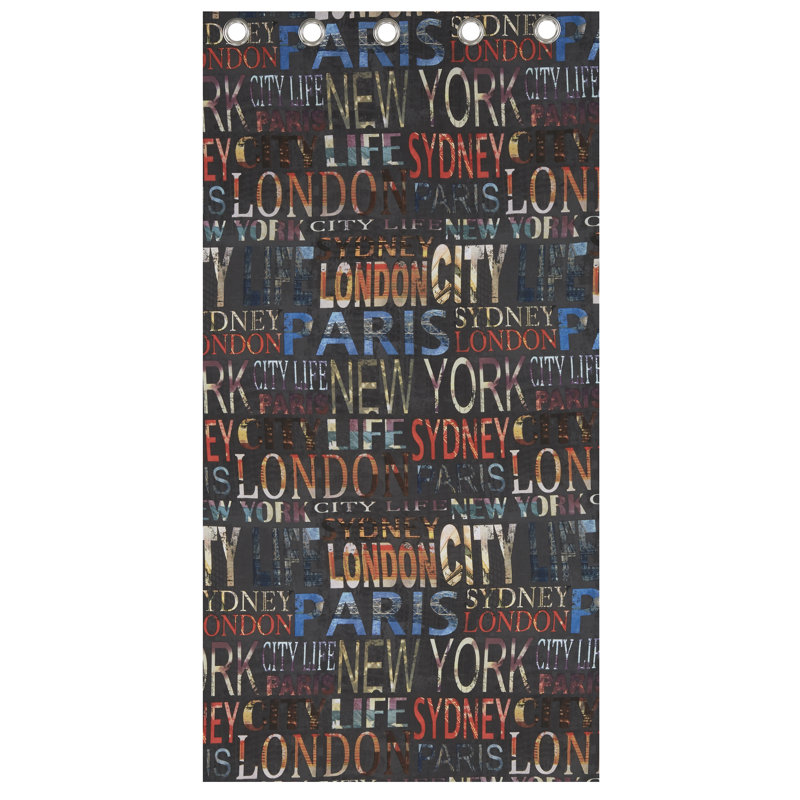 City Life Curtain Single Panel