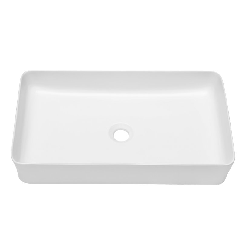 Lavabo de meuble-lavabo en céramique argile réfractaire Lofeyo, Blanc pur
