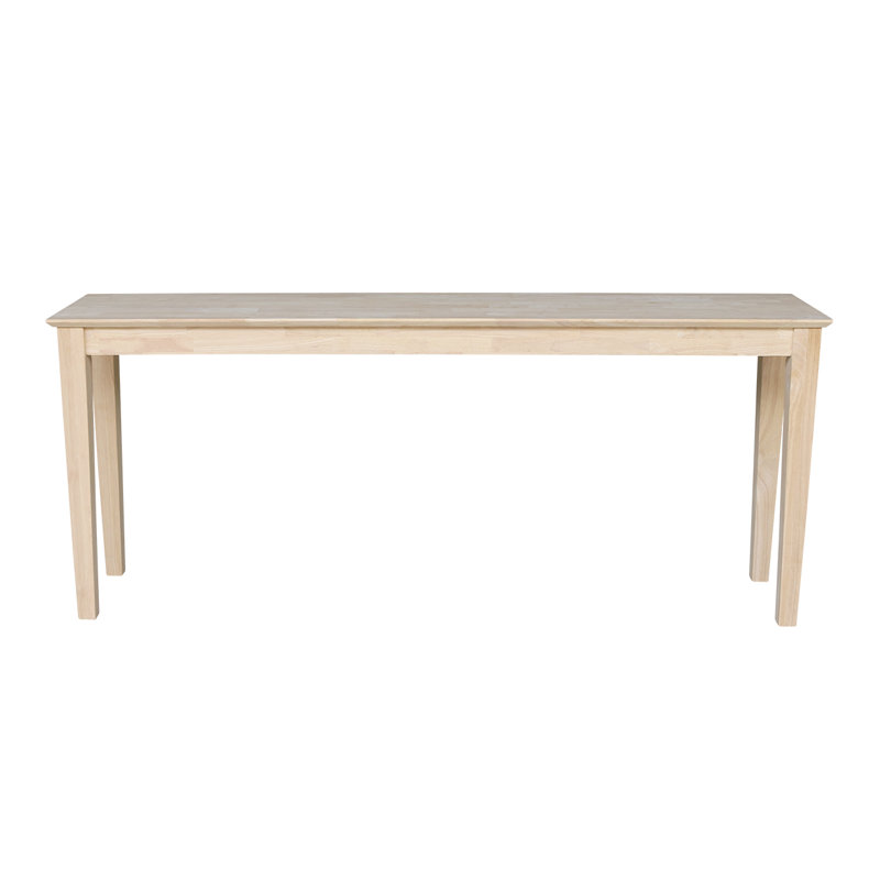 Jaier Unfinished Solid Wood Console Table, 30" H x 48" W x 16" D, Unfinished