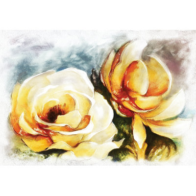 Yellow Rose Pals 2 - Wrapped Canvas Art Prints