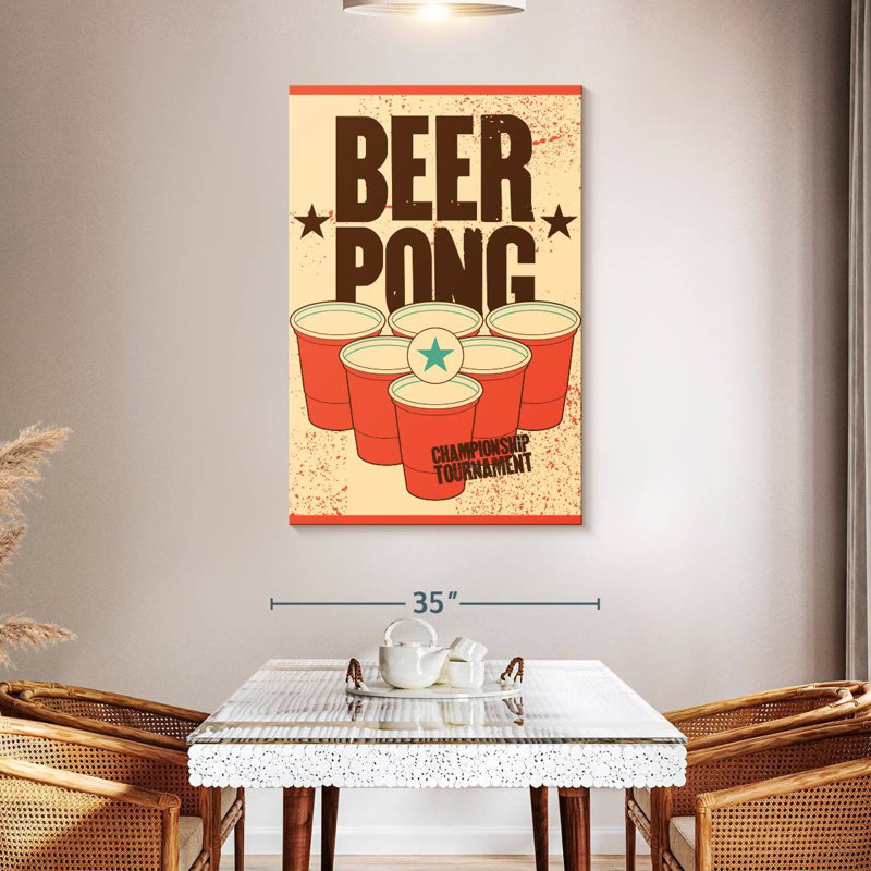 Tournoi Tergel Beer Pong, H 48 po x l 32 po
