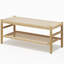 Banc de rangement en bois massif Bystrc