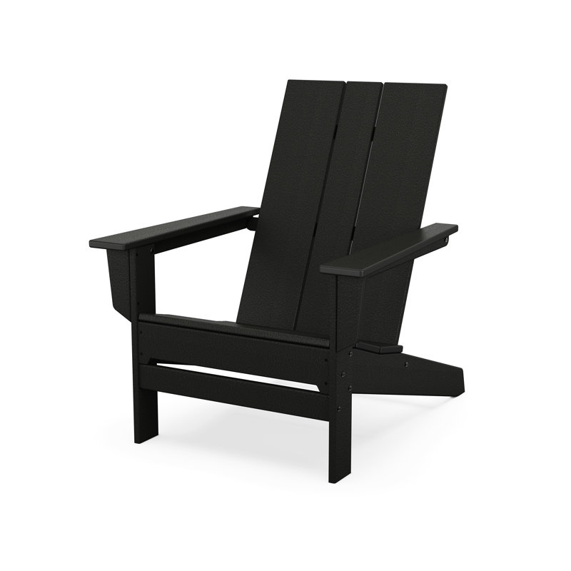 POLYWOOD x AllModern Oversized Adirondack Chair, Black