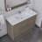 Feike 48'' Single Bathroom Vanity with Solid Surface Top-269746381