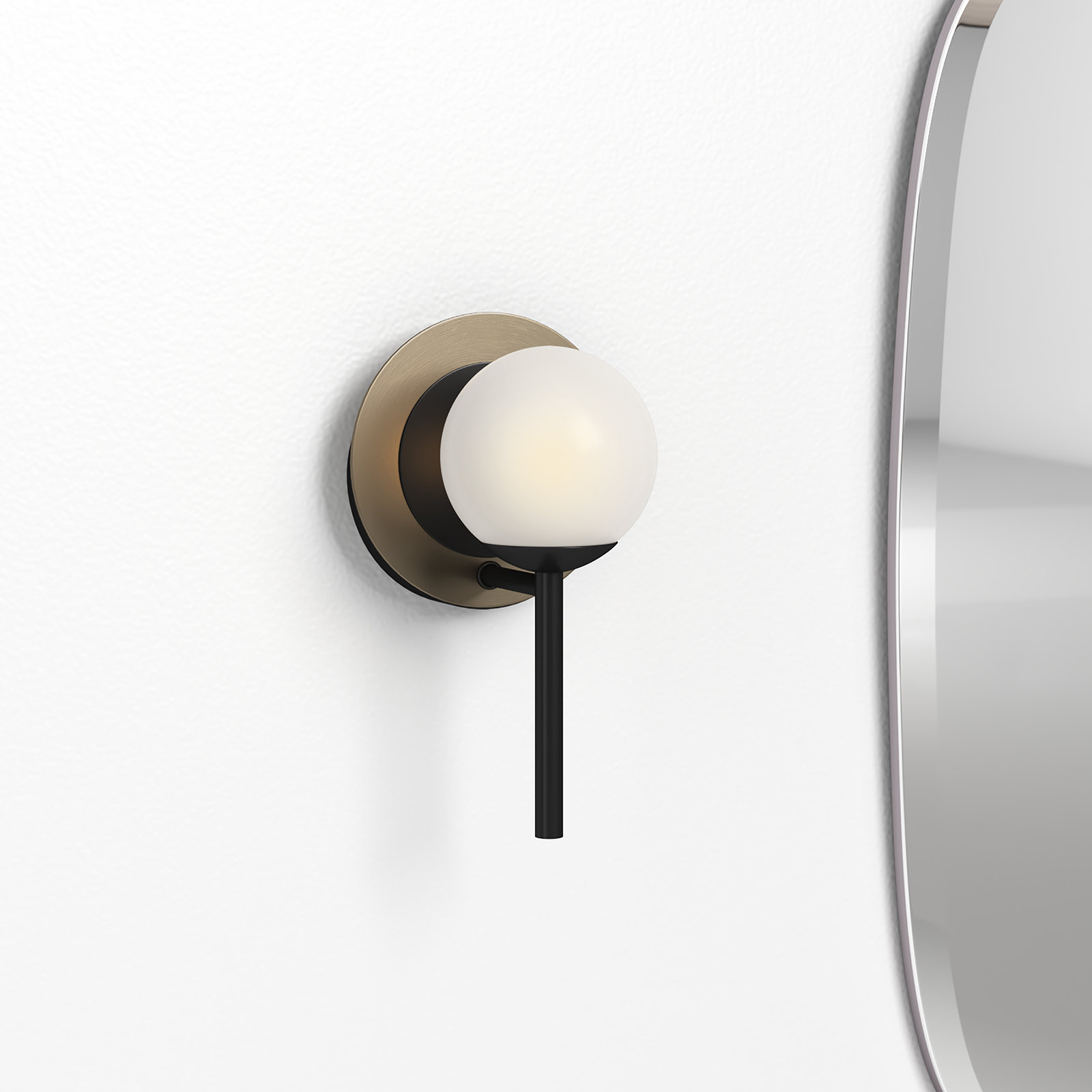 Ryian Single Light Glass Dimmable Wallchiere