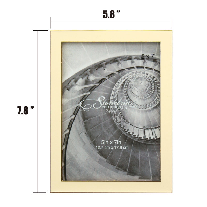 Cadre photo Jeet, Ivoire, 5" x 7"
